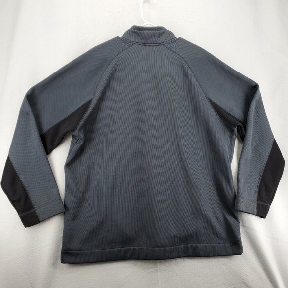RBX Sweatshirt Men's Long Sleeve Quarter Zipper High Neck Pullover Gray 2XL - Picture 8 of 12